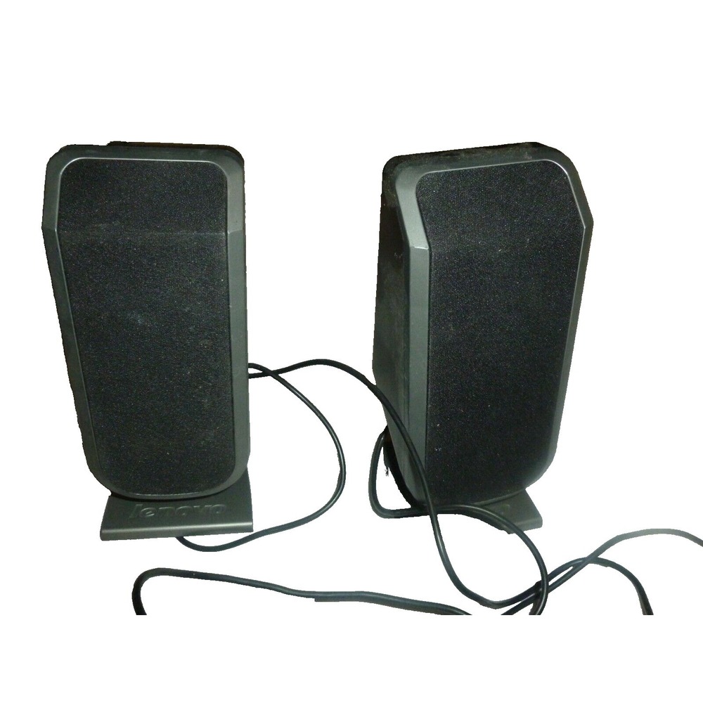 Lenovo LXH-J7015 Multimedia Computer Speakers 2.0 Wired 3.5mm Jack Black Silver
